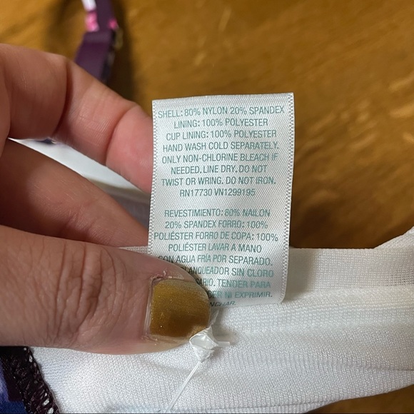 Kona Sol Floral Ruffle Shoulder One Piece Swimsuit Size 16W NWT - Picture 11 of 14